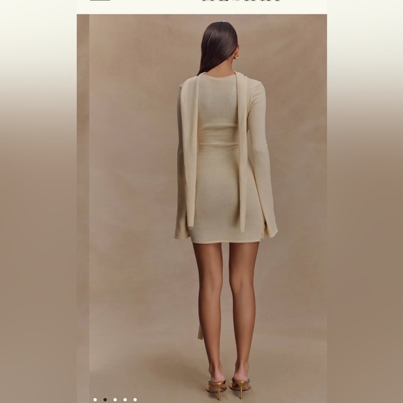 Meshki Taron Knit Mini Dress With Scarf - Picture 3 of 4